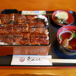 炭火焼うなぎ 東山物産 - 特上重（中盛り）