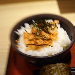麺家大阪みどう - これ、鮭ご飯なんです