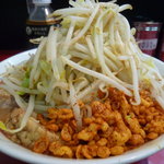 千里眼 - 麺２００ｇ、野菜チョイ増し、辛揚げﾁｮｯﾄ