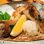 本等鮨 海馬 - かんぱちカマ塩焼き