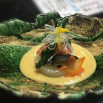 魚酔庭 - 大根と海老しんじょの酢味噌和え