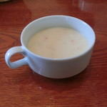 レストランつたのゆ - セットのスープ