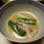 比良山荘 - 猪肉と葱