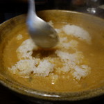 比良山荘 - ご飯投入