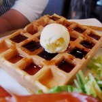 桜珈琲 - 桜ワッフル