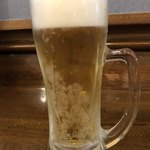 青空食堂 - まずは、生ビール（２９０円）で、乾杯！