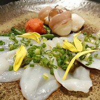 海鮮原始焼 ろば炭魚 赤羽本店 - 生たこポン酢