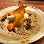 NAKATSUKA - 柿のソルベ 生姜のパンナコッタ(750円)これは1名分