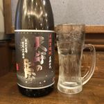 Aozora Shokudou - 芋焼酎　天守の雫　黒麹仕込　ロック（２９０円）