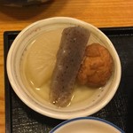 食堂 松月 - 付け合わせ おでん