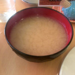 コトブキ - シジミ味噌汁。正確にはシジミ殻入り味噌汁。