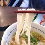 なか卯 - 麺持ち上げ