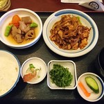 紀伊 - 生姜焼き定食　ハーフ＆ハーフ
