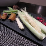 レストラン バカール - 有機野菜のバーニャカウダＵＰ３