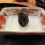 懐石料理 はし本 - フキの葉と椎茸の佃煮