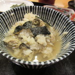 懐石料理 はし本 - お出しをかけた牡蠣飯