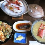 いけす料理 あき - 波の伊八御膳3888円