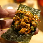 たく庵 - 納豆と焼き海苔