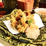 くろ屋 - 能登牡蠣かき揚げ