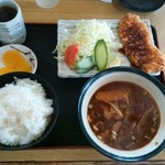 大 - 日替定食　とんかつ＋豚汁　500円