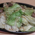 博多拉坦麺まるたん - 鉄板焼き定食、鉄板焼き1・5人前