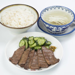 定番　牛たん炭火焼定食　3枚６切定食