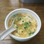 ふくしま食堂 - セットの卵スープ