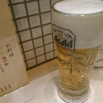 酒蔵 強三 - ビールはスーパードライ