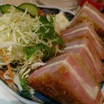 酒蔵 強三 - ボリューミーなハムカツ