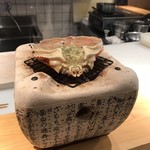 はらまさ - ズワイガニの甲羅焼き