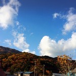 山のごはんよもぎ - でも青い空も見れました♪