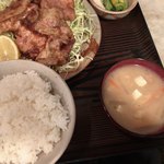 Tonkatsu Yoshie - 生が焼定食（¥1,200）