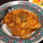 麺点飯 広州 - エビチリ卵丼