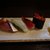 酒彩 花凪 - 料理写真:左から、さば、いか、みょうが、トマトの寿司