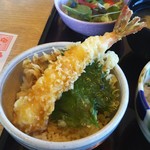 和食レストランとんでん - ミニ天丼(エビ・大葉・舞茸)