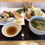 華松 - 寿司･天ぷら･あんかけうどん 1,580円(税別)
