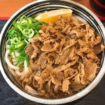 麺処 綿谷 - 牛肉ぶっかけ（小）です。（2017.11 byジプシーくん）