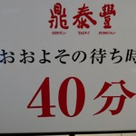 鼎泰豐 - さすが人気店！