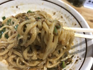 taiwammazesobahanabi - 元祖！台湾まぜそば(810円)麺リフト