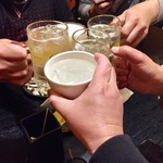 炭火焼鳥あずま - メンバーが揃い2回目の乾杯！