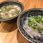 大衆酒場串カツ・焼肉ぐっさん - たこわさ＆突出し