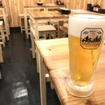 串かつ酒場 ぐっさん - 生中 390yen