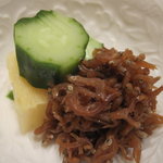 馳走なかむら - 雑魚煮と香の物