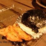 元氣屋はらぐち - 料理写真:天ぷら「ガネ」とおにぎり「おかか」
