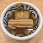 麺匠 釜善 - おでん（ちくわぶ + ロールキャベツ）