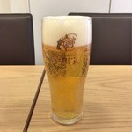 麺匠 釜善 - 生ビール（ヱビス）