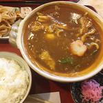 Asahiya - カレー煮込み定食¥1000