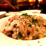 ワインハウス ブウション - ベーコンときのこのゴルゴンゾーラリゾット