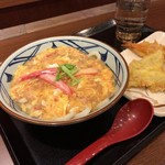 丸亀製麺 古川店 - かに玉あんかけうどんと、天ぷら