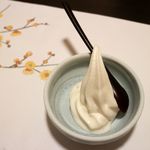 北新地五郎寿し - 20171214食後のアイスクリーム